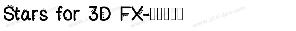 Stars for 3D FX字体转换